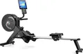 Produktbild: Gymtek Rudergerät XR1500, Rudergerät für Zuhause mit Magnetisch-luftbasiertem Widerstand, 8 Stufen, Tablet-Halterung, Kabellose Pulsmessung, Rudermaschine Kompatibel mit Polar