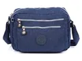 Produktbild: Bag Street Crinkle-Nylon Lecihte Schultertasche Damen Herren Reise Dunkelblau