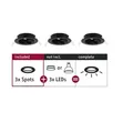 Produktbild: Paulmann 92487 Einbauleuchte Choose Basisset schwenkbar rund 84mm 50° max. 3x10W 230V Schwarz
