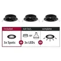 Produktbild: Einbauleuchte Choose Basisset schwenkbar rund 84mm 50° max. 3x10W dimmbar Schwarz matt