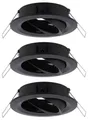 Produktbild: Paulmann 92487 EBL Choose Einbauring 3er Set 10W Schwarz (matt)