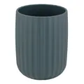 Produktbild: Wenko-Wenselaar GmbH & Co. KG WENKO Zahnputzbecher Agropoli, strukturierte Oberfläche, Eleganter Zahnputzbecher im ausgefallenen Design in Dunkelgrün, 1 Stück 25163100