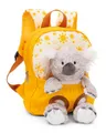 Produktbild: NICI Kinderrucksack gelb 2 in 1 mit Kuscheltier Koala 25cm - Kindergartenrucksack Mädchen & Jungen - Weicher Rückenbereich & verstellbare Gurte - 49842