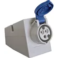 Produktbild: as - Schwabe - CEE Wanddose - Camping Kupplung - 230 V, 16 A, 3-polig - Outdoorkupplung - IP44 fremdkörper- und spritzwassergeschützt - zur Verwendung im Außenbereich geeignet - blau, 60472