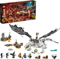 Produktbild: LEGO 71721 NINJAGO Drache des Totenkopfmagiers, 2-in-1 Bauset und Brettspiel mit Skelett-Rittern Minifiguren