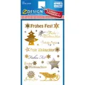 Produktbild: 3-30x AVERY Zweckform ZDesign Weihnachts-Sticker Schrift + Symbole