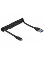 Produktbild: DeLOCK USB 3.1 Gen 2 Coiled Cable Type-A male to Type-C male