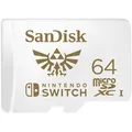 Produktbild: SanDisk 64 GB microSDXC Speicherkarte für Nintendo Switch™ weiß SDSQXAT-064G-GNCZN