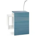 Produktbild: Vladon Nachttisch, Petrol, Holzwerkstoff, 60x63x36 cm, Schlafzimmer, Nachttische