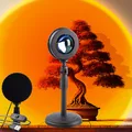 Produktbild: PEARL Sunset Lamp: LED-Sonnenuntergangsleuchte, Teleskop-Ständer, USB