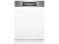 Produktbild: Bosch SMI4EAS28E Serie 4, Smarter Geschirrspüler Teilintegriert 60 cm, Besteckkorb, Spülmaschine Made in Germany, besonders leise, Extra Trocknen, SpeedPerfect Plus, Programmassistent, Edelstahl
