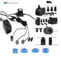 Produktbild: Springbrunnenpumpe mit LED-Ring 3x Weiß 1500 l h