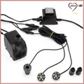 Produktbild: Speed Springbrunnenpumpe 1500 l h mit 3 LED-Ringen, Schwarz, 25 W, 2m Kabel