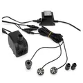 Produktbild: Springbrunnenpumpe mit LED-Ring 1500 l/h Wasserspiel Beleuchtung Schwarz