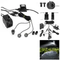 Produktbild: Speed Springbrunnenpumpe mit LED-Ring 1500 l h 25W 3 Stück Schwarz, 2m Kabel