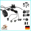 Produktbild: Springbrunnenpumpe 1500l/h mit 3 LED-Weißringen Wasserspiel Gartenbrunnen For...