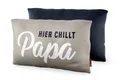 Produktbild: la Vida Kuschelkissen, Hier CHILLT Papa, Dekokissen, Reisekissen