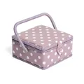 Produktbild: Hobby Gift Exklusives kleines Nähkästchen, Lila Fleck, 20 x 20 x 11cm