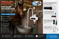 Produktbild: Mauk digitaler Wasserhahn+ integriertem Durchlauferhitzer für Pferdestall Weiß