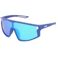 Produktbild: Uvex Sports S533076 skyryse jr. Kinder-Sonnenbrille Vollrand Monoscheibe Kunststoff-Gestell, Blau