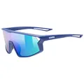 Produktbild: uvex skyrise jr. - Sportbrille für Kinder - starker Schutz vor Sonnenstrahlung - 100% UVA-, B, C Schutz - blue matt - one size