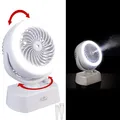 Produktbild: Sichler Akku-Tisch-Ventilator & Vernebler, Oszilation, LED-Ring, 1.200mAh