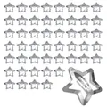 Produktbild: Stern Haarspangen Silber 50 Stk Star Hair Clips Haarspange Sterne Haarklammer...