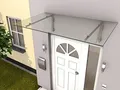 Produktbild: Edelstahlvordach Vordach Echtglas Haustürdach HD/L 160x90 klar VSG 857400015
