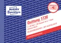 Produktbild: 1 Zweckform Quittung 1736 A6 Fälschungssicher je Buch 2x40 Blatt AVERY