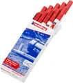 Produktbild: edding 751 paint marker - red - 10 pens - round tip 1-2 mm - paint marker for ma