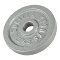 Produktbild: GORILLA SPORTS® Hantelscheiben - Set/Einzeln, 0,5/1,25/2/2,5/5/10/15/20/25/30 kg Gewichte, 30/31 mm, Gusseisen, Silber/Schwarz - Gewichtsscheiben, Bumper Plates