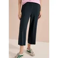 Produktbild: CECIL Jerseyhose Style Neele mit elastischem Schlupfbund, High-Waist, Wide Leg grün M (40)