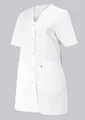Produktbild: BP 1640-485-21-38n Damen-Kasack, 1/2 Hülse, V-Ausschnitt mit Druckknopfband, 215,00 g/m² Stoffmischung, weiß, 38n