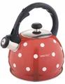 Produktbild: Wasserkocher Flötenkessel Teekessel Pfeiffkessel Retro Stil Tupfen 2L, Kinghoff