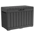 Produktbild: Keter Kentwood Storage Box 190L Aufbewahrungsbox, Gartenbox, UV-beständig, 82,3 x 45,7 x 57,7cm, Graphit