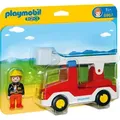 Produktbild: PLAYMOBIL 1.2.3. 6967 Feuerwehrleiterfahrzeug - Bunt