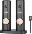 Produktbild: Elektrische Salz- und Pfeffermühlen mit LED-Anzeige zur Einstellung, 2er-Set