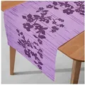 Produktbild: DecoHomeTextil Heimtextilmanufaktur Tischläufer Miami Tablerunner, wind- und wetterfest, UV-beständig, verrottungsfest lila 40 cm x 130 cm