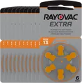 Produktbild: 1000x Rayovac Extra Advanced Gr. 13 Hörgerätebatterien 6er Blister PR48 24606
