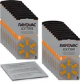 Produktbild: 120x Rayovac Extra Advanced Hörgerätebatterie orange P13, 20x6er +Reinigungstuch