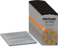 Produktbild: 60x Rayovac Extra Advanced Hörgerätebatterie orange 13 (10x6er) +Reinigungstuch