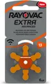 Produktbild: Rayovac Extra Advanced Knopfzelle Zink Luft V13 1,4 V (6er Blister)