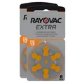 Produktbild: 2x 6er Blister Rayovac Hörgerätebatterien 13 Extra Advanced 1,45V 310mAh PR48