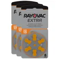 Produktbild: 3x 6er Blister Rayovac Hörgerätebatterien 13 Extra Advanced 1,45V 310mAh PR48