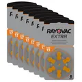 Produktbild: 8x 6er Blister Rayovac Hörgerätebatterien 13 Extra Advanced 1,45V 310mAh PR48