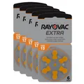 Produktbild: 5x 6er Blister Rayovac Hörgerätebatterien 13 Extra Advanced 1,45V 310mAh PR48