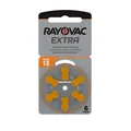 Produktbild: Rayovac Extra Advanced Hörgerätebatterien - 13 orange PR48 - (6er Blister)