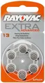 Produktbild: Rayovac Extra Advanced PR48/13A Zink-Luft Hörgeräte-Knopfzelle, 1,4 V
