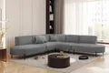 Produktbild: Ecksofa Designersofa VALENCIA in Stoff Noel Grau Universal