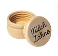 Produktbild: MILCHZAHNDOSE Milchzähne Zahndose erster Zahn Holz Taufe Geburt Zahnfee Holzdose